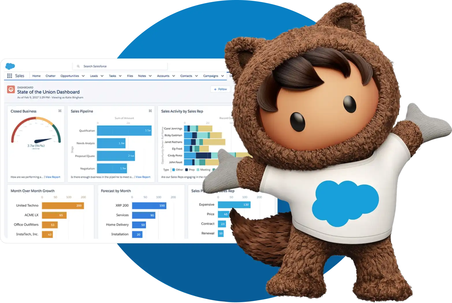 Professional Salesforce development company offering customized CRM solutions.