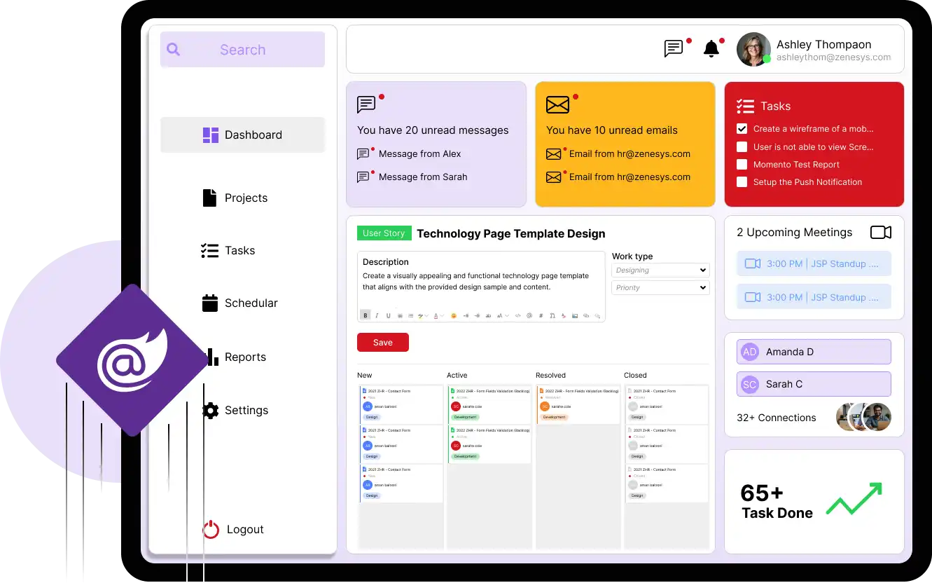 <p>Expert Blazor development services to create secure, scalable, and dynamic web applications</p>