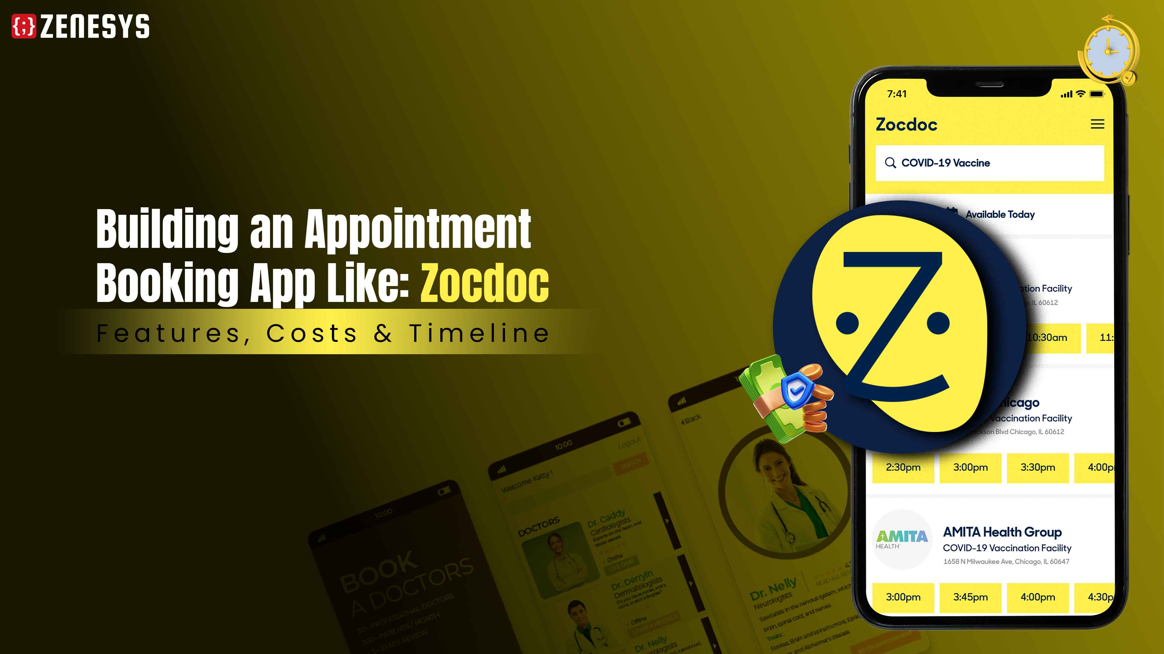  Cost of development of a Appointment Booking App Like Zocdoc